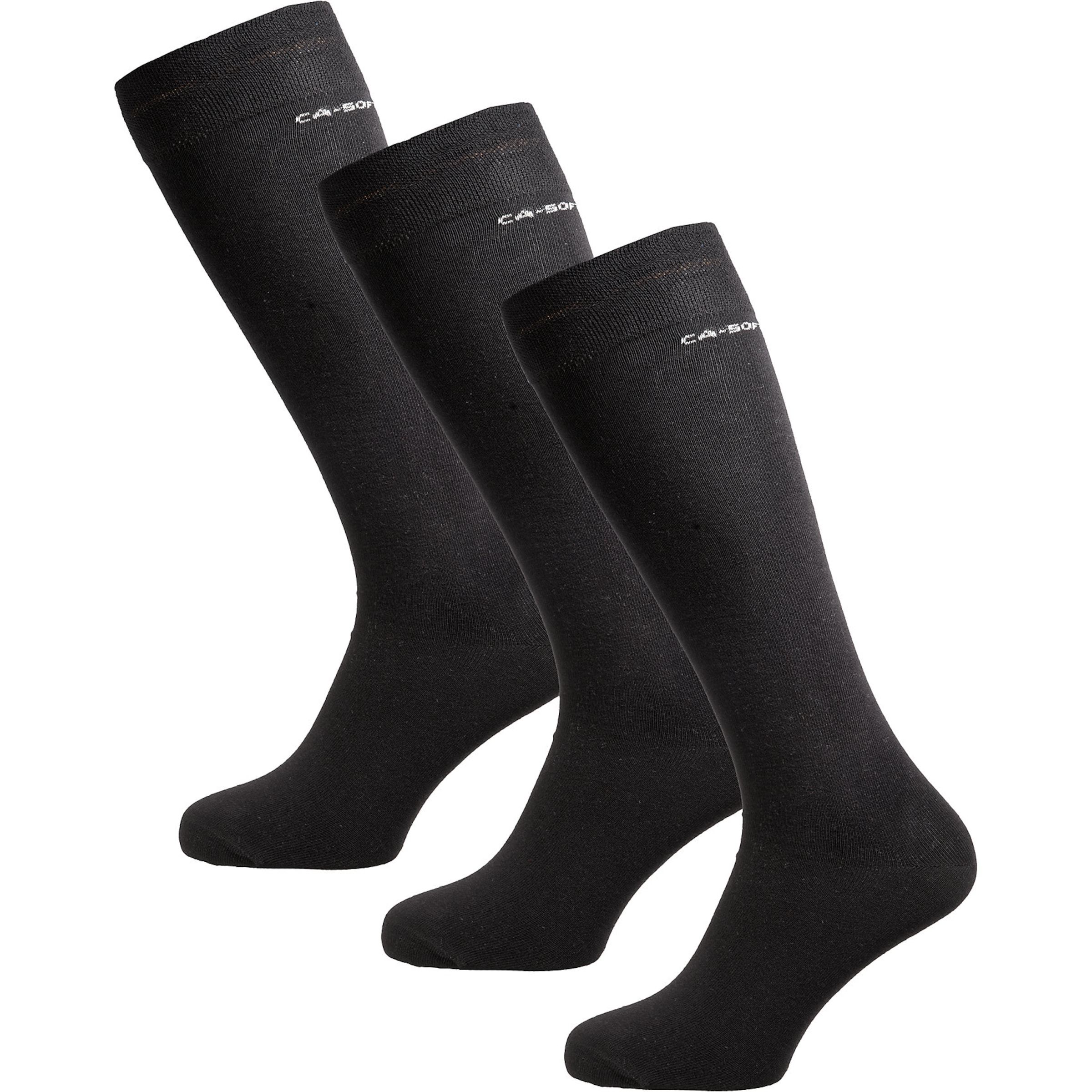 camano Kniestrümpfe in Schwarz: Vorderseite