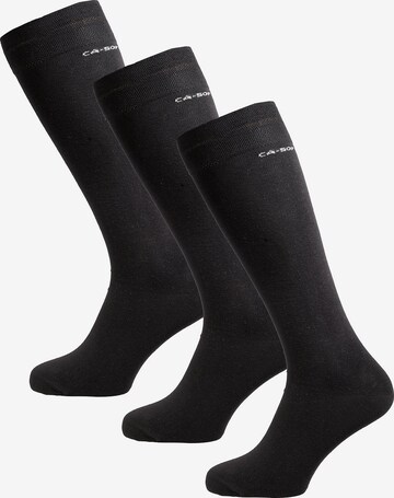 camano Knee High Socks in Black: front
