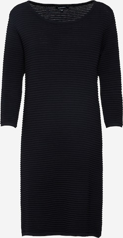 MORE & MORE Stickad klänning i svart: framsida