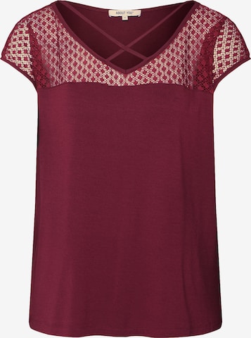 ABOUT YOU Shirt 'Josina' in Rood: voorkant