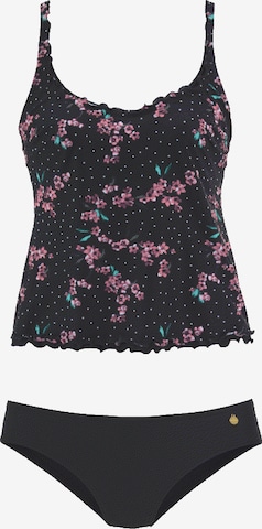 Bustier Tankini LASCANA en noir : devant