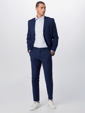 JACK & JONES Slim fit Trousers with creases 'Solaris' in Blue