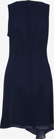 Robe de cocktail SWING en bleu : derrière