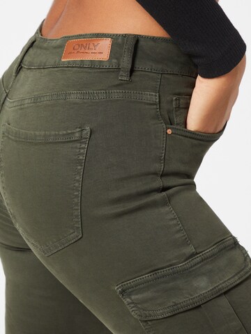 Coupe slim Pantalon cargo 'Missouri' ONLY en vert