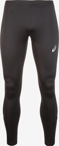 Skinny Pantalon de sport ASICS en noir : devant