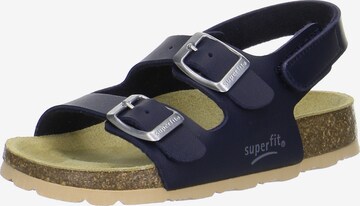 SUPERFIT Sandals & Slippers in Blue: front