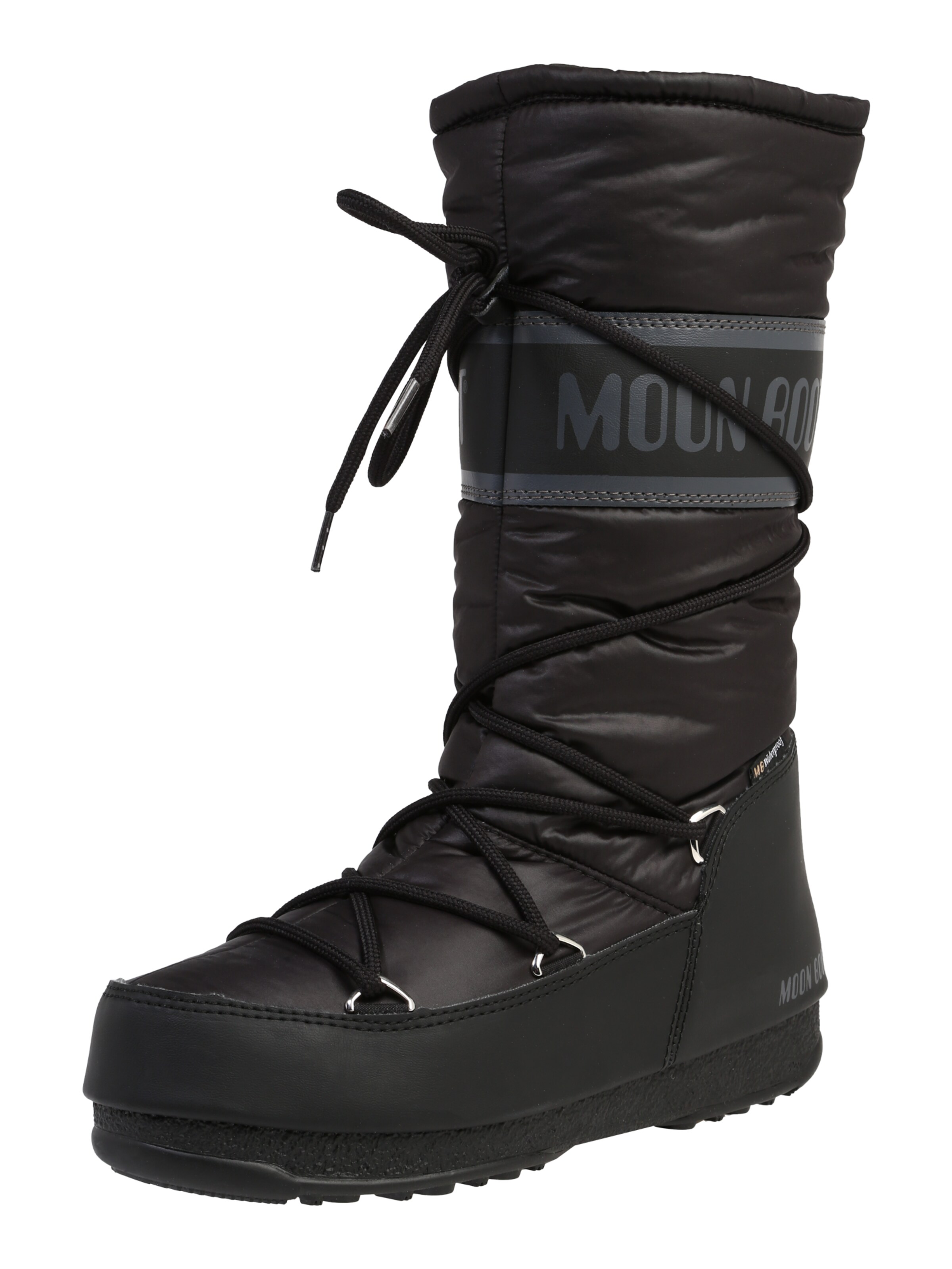 MOON BOOT - Snowboots 'MOON BOOT HIGH NYLON WP' in de kleur Zwart