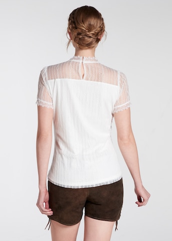 Blouse folklorique 'Nelly' SPIETH & WENSKY en blanc