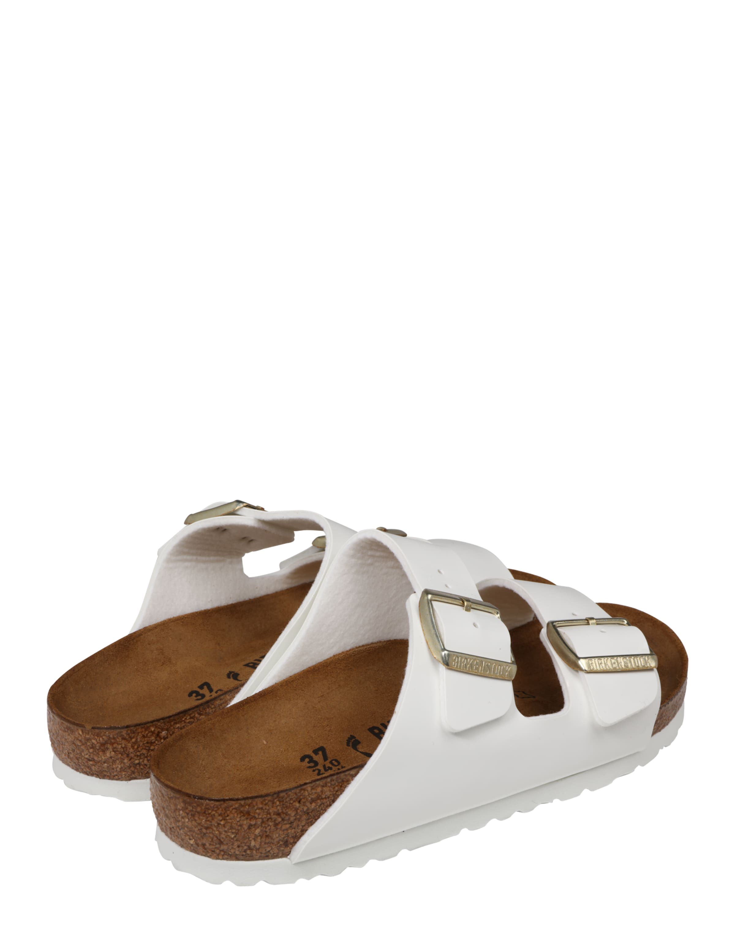 BIRKENSTOCK Plätu 'Arizona', värv valge: tagant vaates