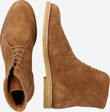 DAN FOX APPAREL Lace-Up Boots 'Gustav' in Brown: side