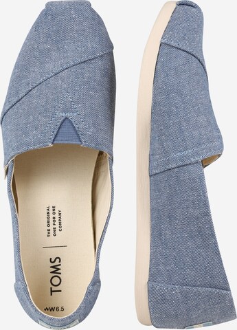 TOMS Espadrilles 'ALPARGATA' in Blauw: zijkant