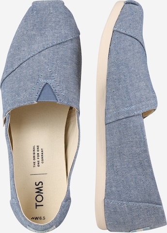 TOMS Espadrilles 'ALPARGATA' in Blau: bočná strana