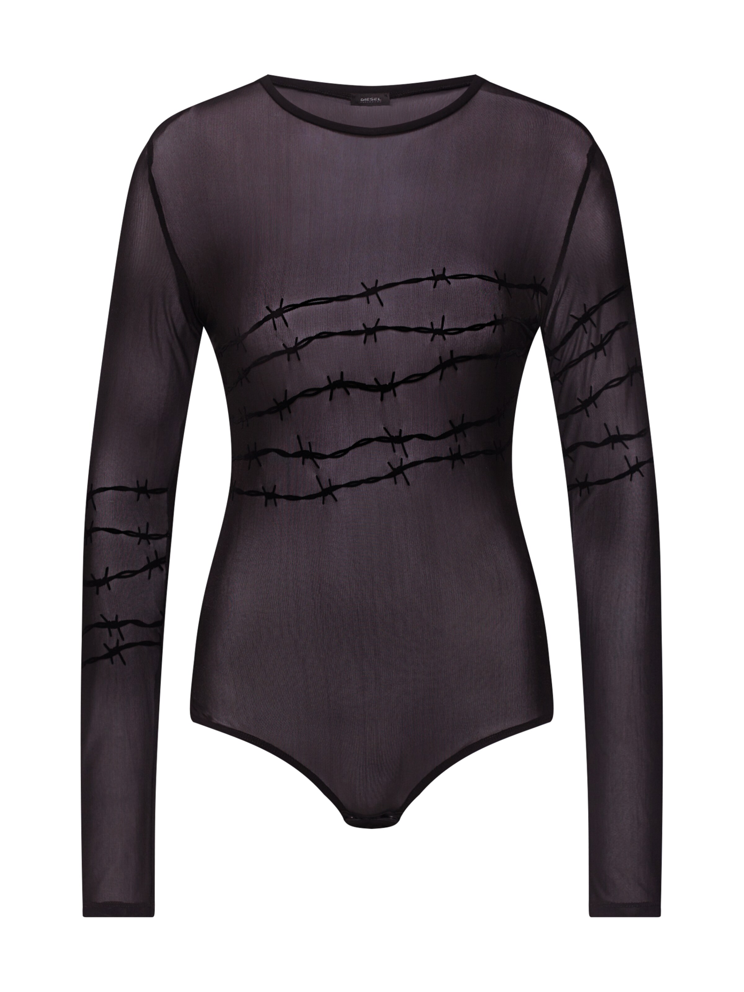 DIESEL - Top 'UFBY-VALERIEX' in de kleur Zwart