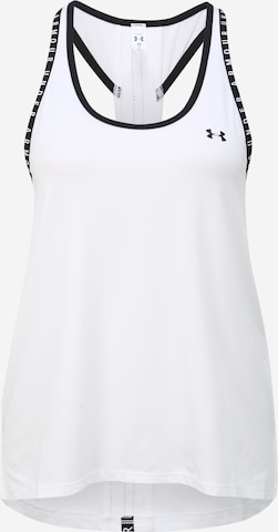 UNDER ARMOUR Sports Top 'Knockout' in White: front