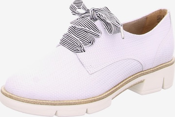 TAMARIS Lace-Up Shoes in White: front