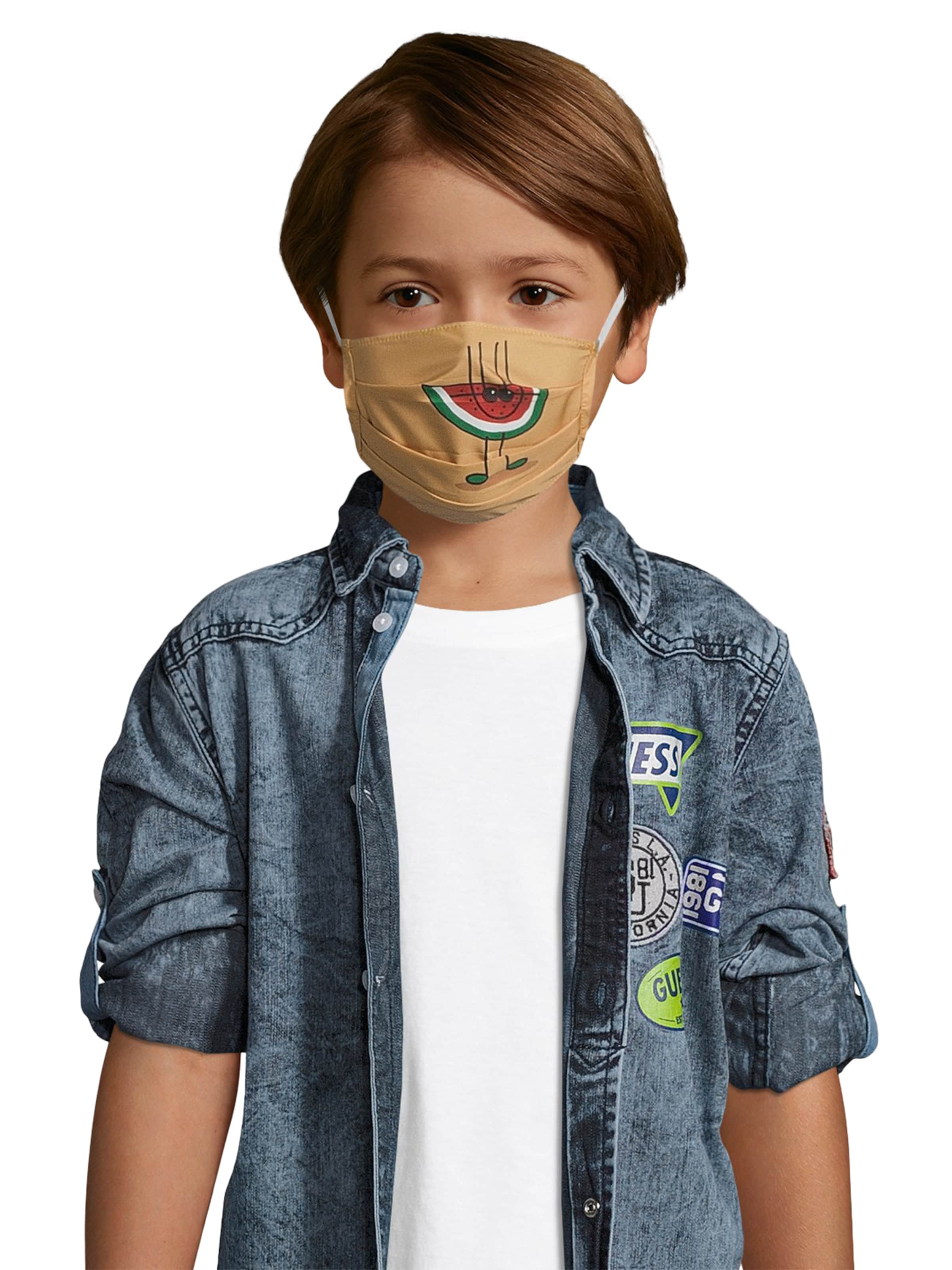 Mask with Attitude Wrap 'Melone' in Yellow: front