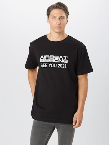 Coupe regular T-Shirt 'Airbeat' ABOUT EVERYONE en noir