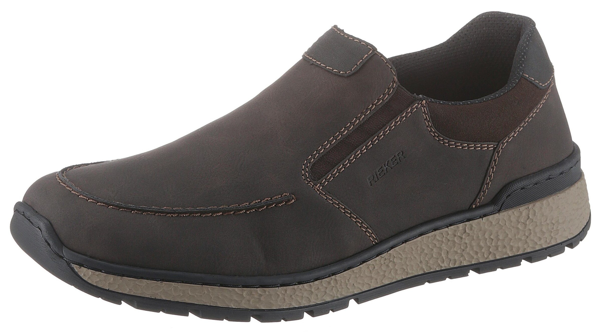 RIEKER - Slip-ons in de kleur Donkerbruin