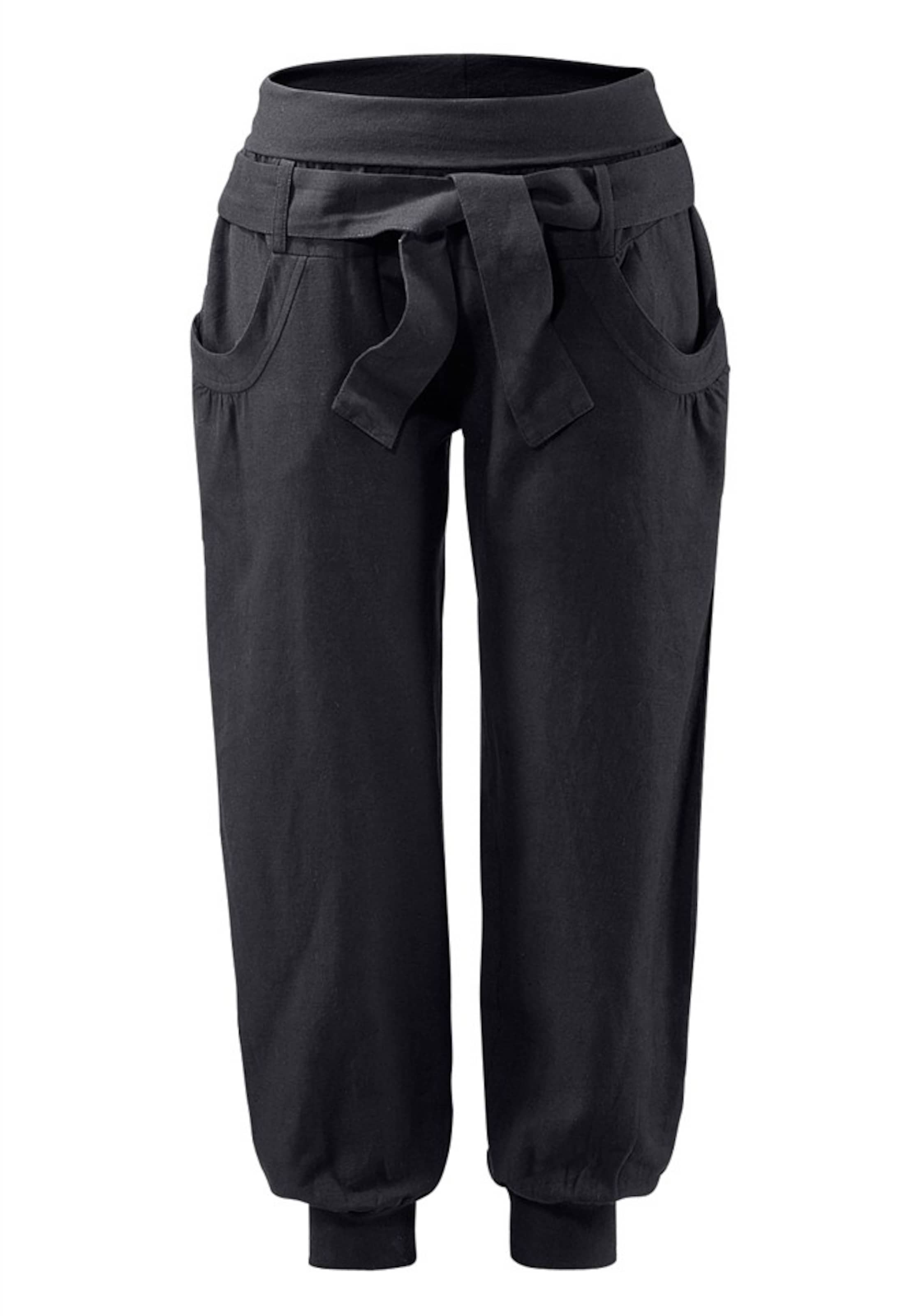 BUFFALO Tapered Strandhose in Schwarz: Vorderseite
