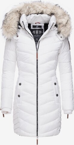 NAVAHOO Winter Coat 'Nimalaa' in White: front