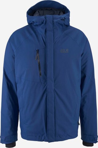 JACK WOLFSKIN Daunenjacke 'Troposphere' in Blau: predná strana