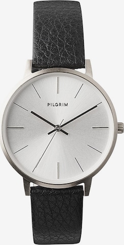 Pilgrim Аналогов часовник 'Sacha' в черно: отпред