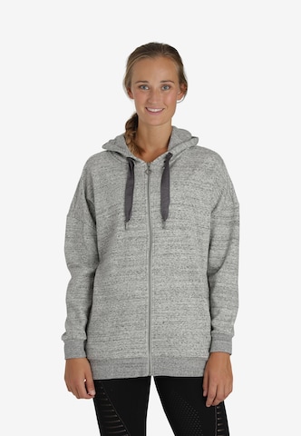 Athlecia Athletic Zip-Up Hoodie 'Bola' in Grey: front