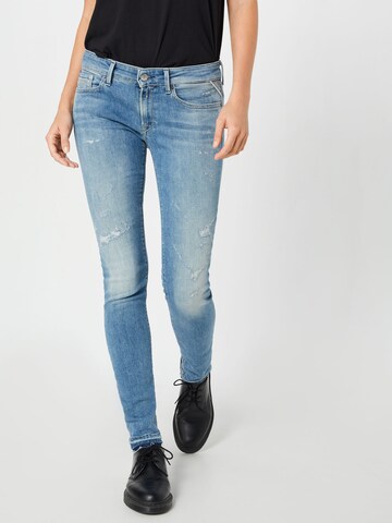 Skinny Jeans 'Luz' di REPLAY in blu: frontale