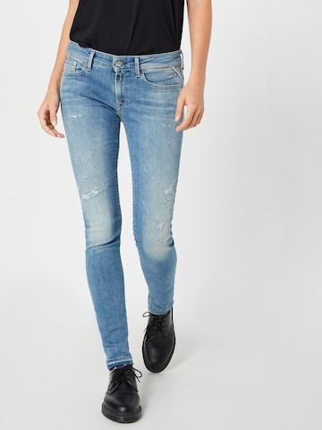 REPLAY Skinny Jeans 'Luz' in Blue: front