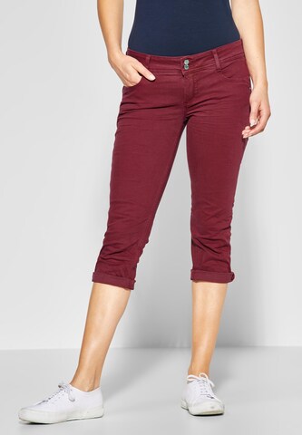 STREET ONE Slimfit Jeans 'Crissi' in Rot: predná strana