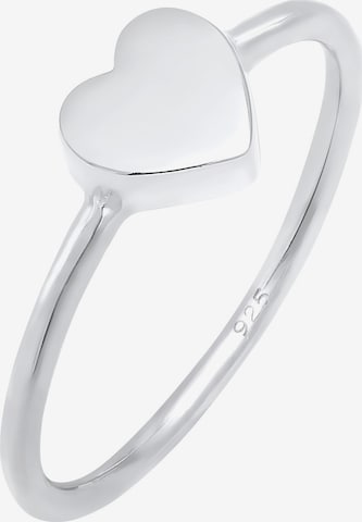 ELLI Ring 'Herz' i silver: framsida