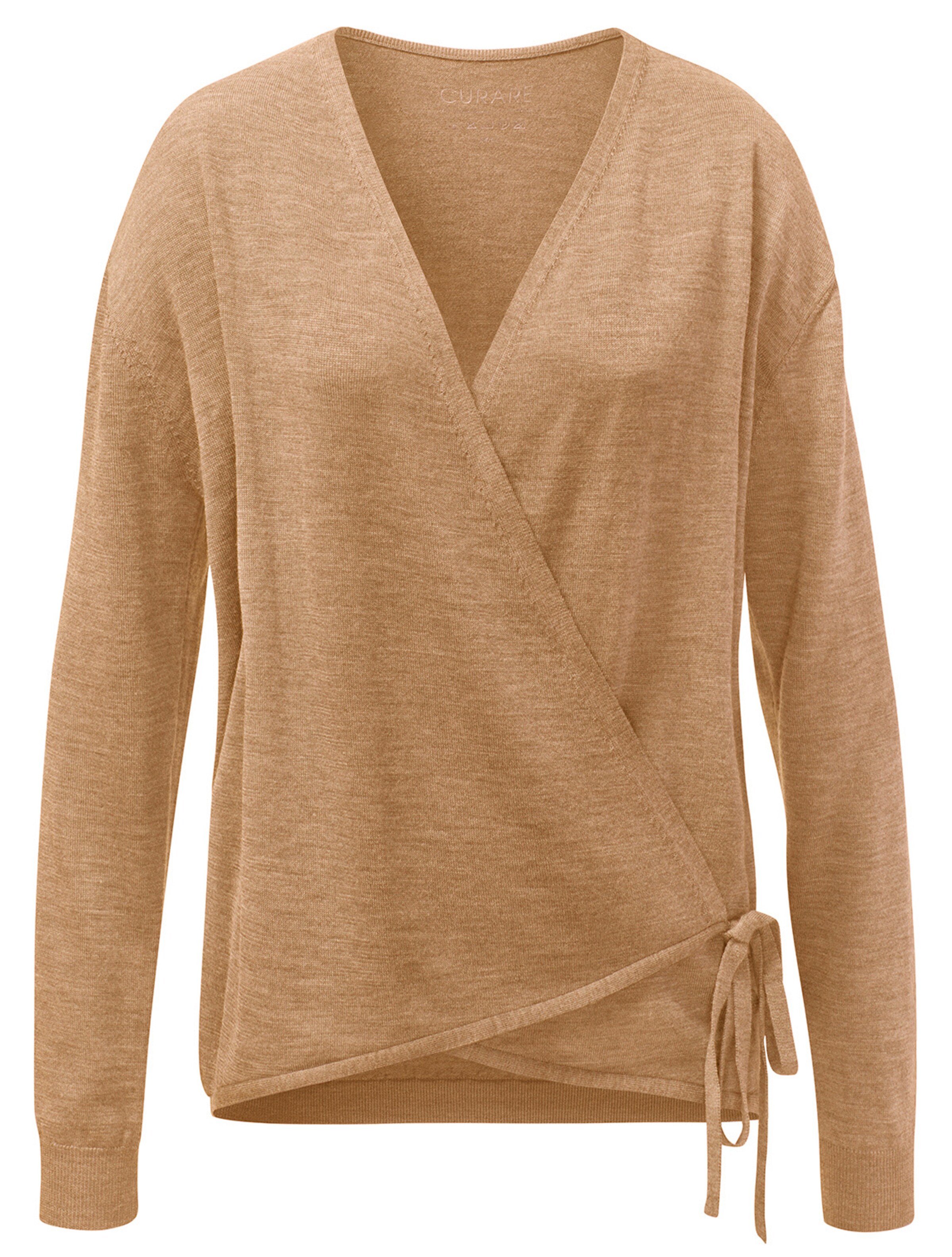 CURARE Yogawear - Wickeljacke in hellbeige