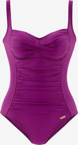 LASCANA Swimsuit in Purple: front