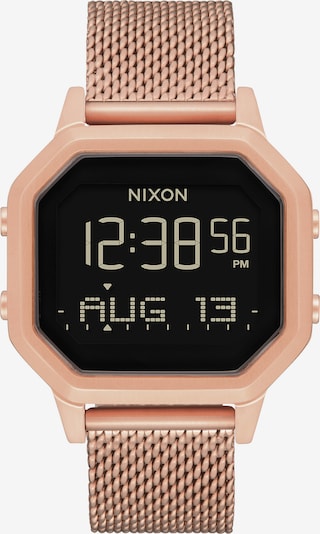 Nixon Digital klocka 'Siren Milanese' i roséguld / svart, Produktvy