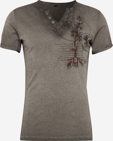 Key Largo Shirt 'Weapon' in Grey: front