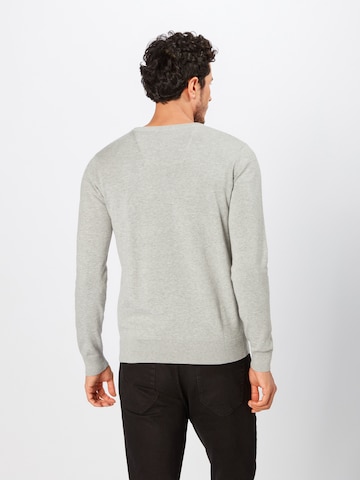 TOM TAILOR Regular Fit Pullover in Grau: zadná strana