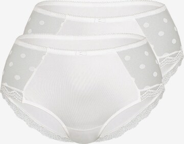 Culotte 'DOTTED MESH' sassa en blanc : devant