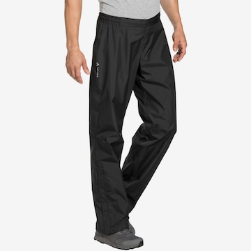 VAUDE Regular Athletic Pants 'Escape 2.5L' in Black: front