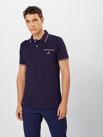 GANT Regular fit Μπλουζάκι σε μπλε: μπροστά