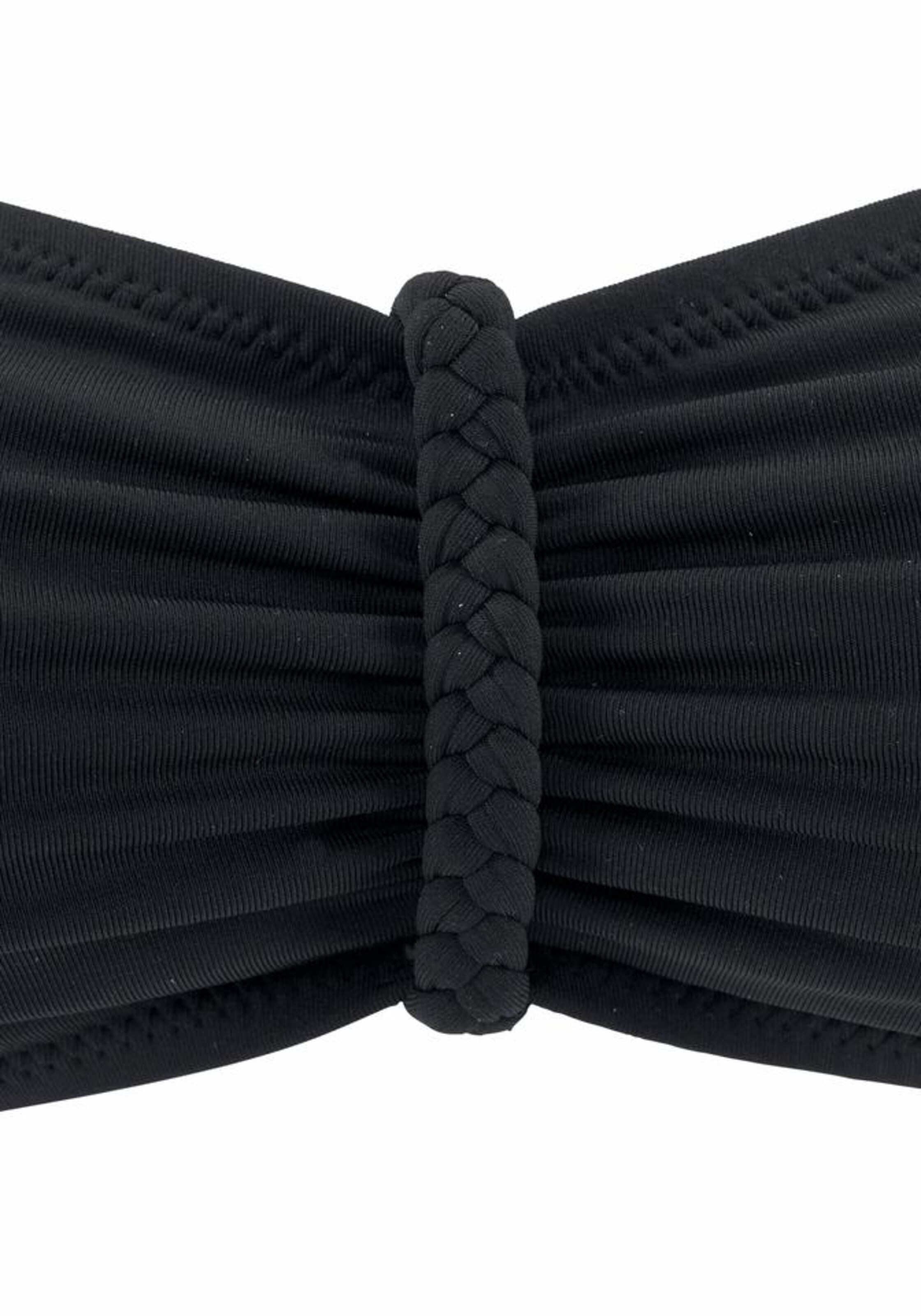 BUFFALO - Bandeau Top de bikini 'Happy' en negro