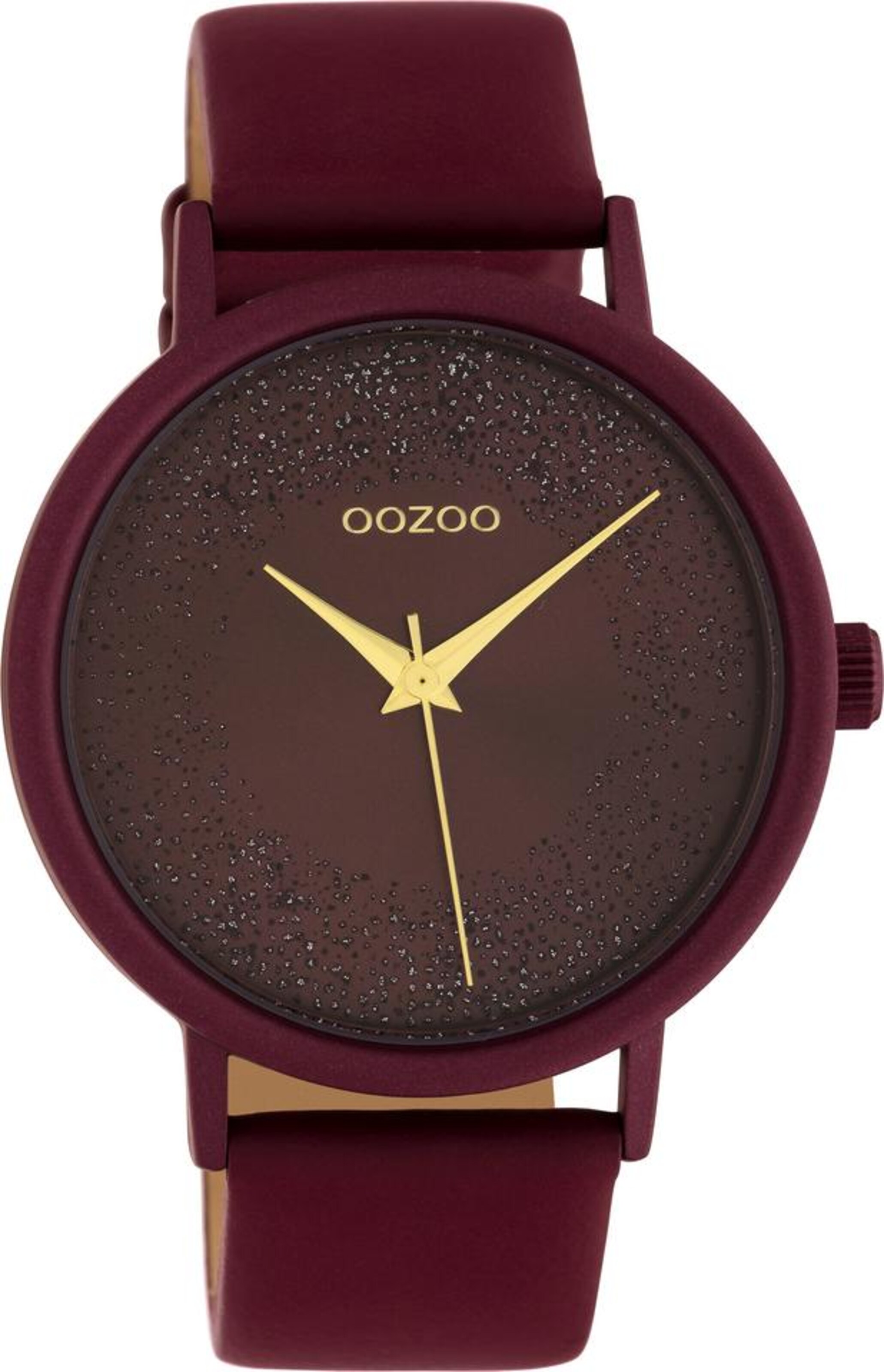 OOZOO Analog Watch in Red: front