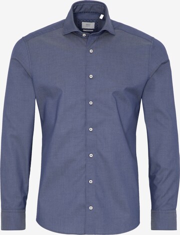 ETERNA Slim fit Zakelijk overhemd in Blauw: voorkant