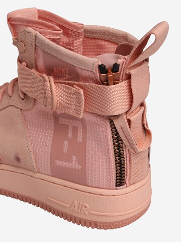 Nike Sportswear Trampki wysokie w kolorze różowy