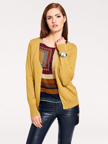 Cardigan heine en jaune : devant