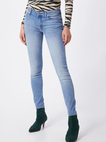 7 for all mankind Skinny Džíny 'THE SKINNY CROP BAIR MIRAGE' – modrá: přední strana