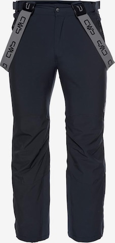 Regular Pantaloni outdoor de la CMP pe albastru: față