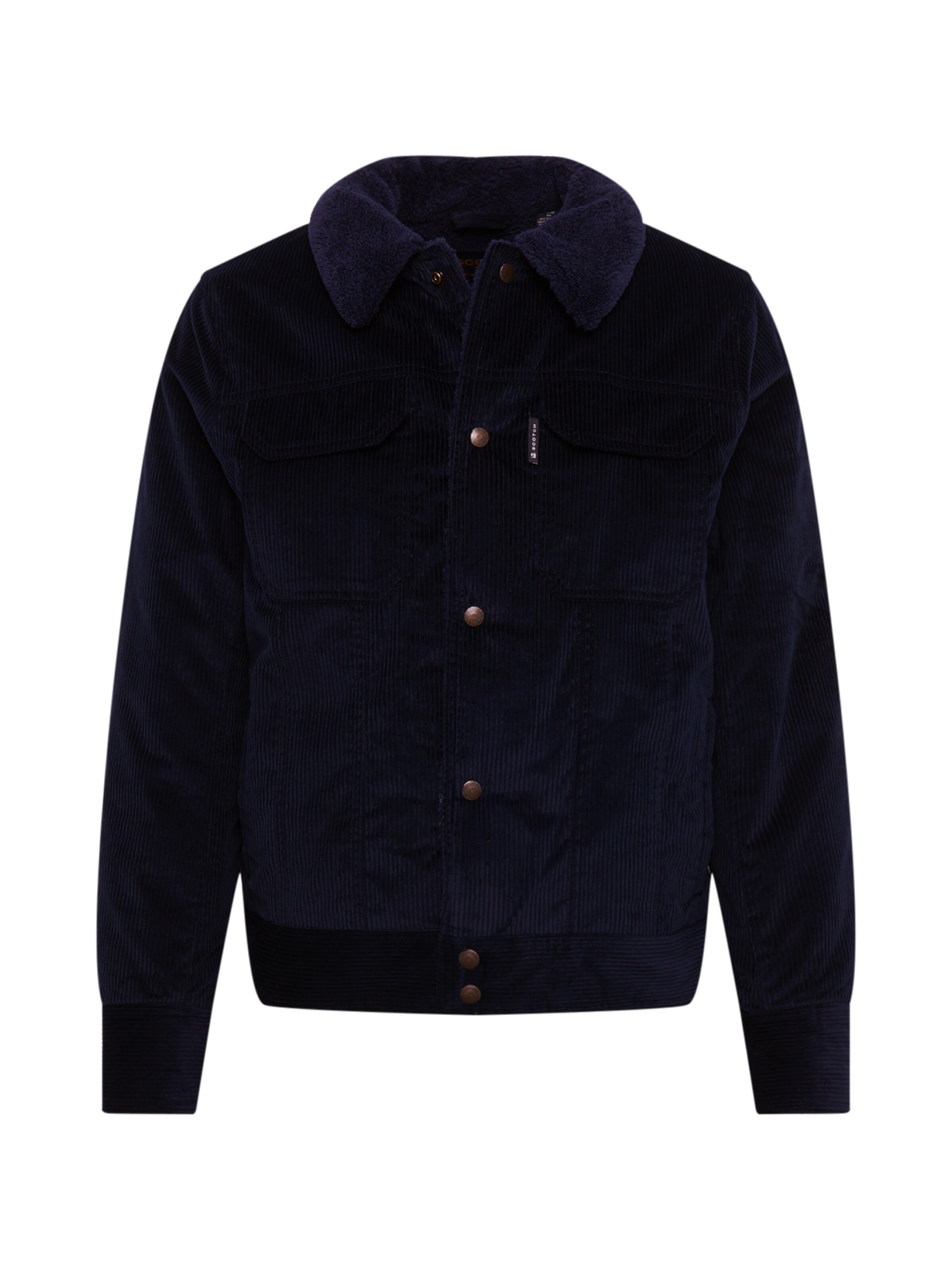 SCOTCH & SODA - Tussenjas 'Corduroy trucker' in de kleur Navy