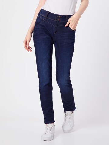 Coupe slim Jean STREET ONE en bleu : devant