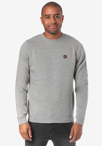 Lakeville Mountain Sweatshirt 'Milo' in Grijs: voorkant