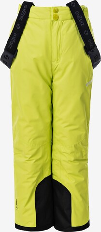 ZigZag Regular Workout Pants in Yellow: front